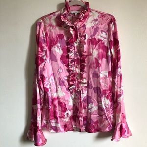 St.John Ruffle Blouse